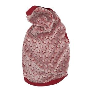 Soft and Fuzzy Pink Star Patterned Dog Hoodie